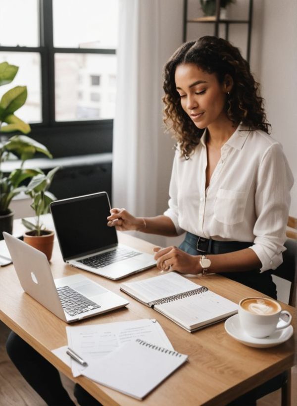 long office hallway tunnel view with gall doors on the sides